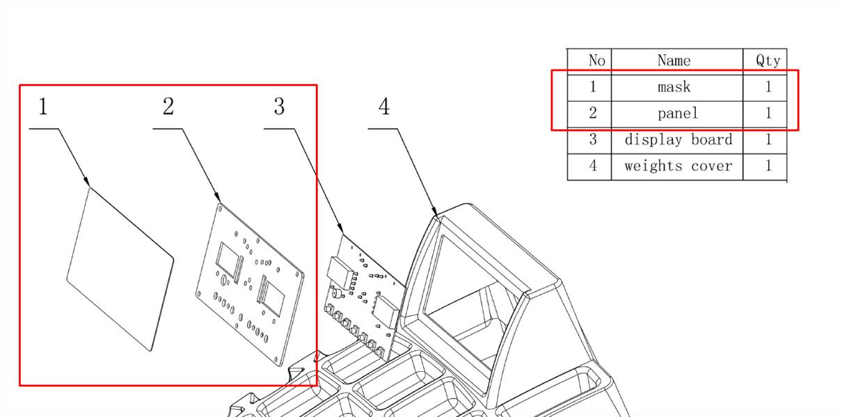 Клавиатура для 4523 NORDBERG 4523#M+P