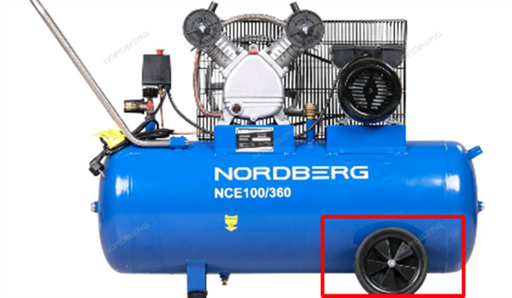 Колесо для NCE100/360 NORDBERG NCE100/360#WHEEL