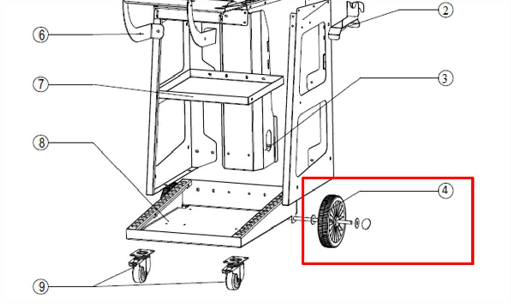 Колесо для T2 NORDBERG T2#WHEEL