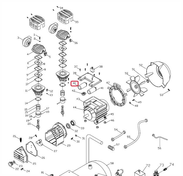 Конденсатор для NCE50/360V NORDBERG NCE50/360V#40