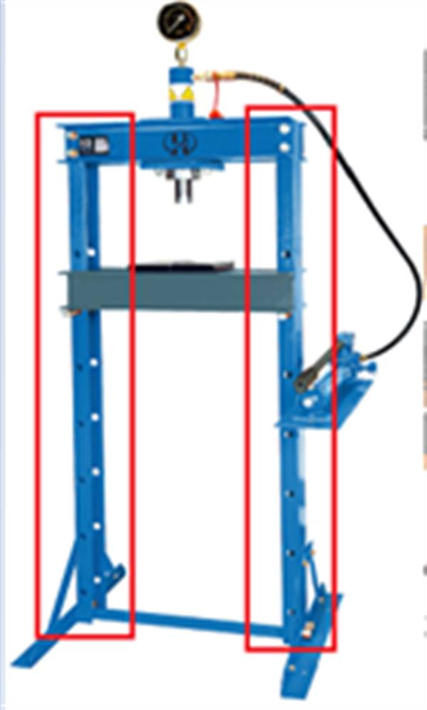 Стойка боковая для N3612F NORDBERG N3612F#COLUMN